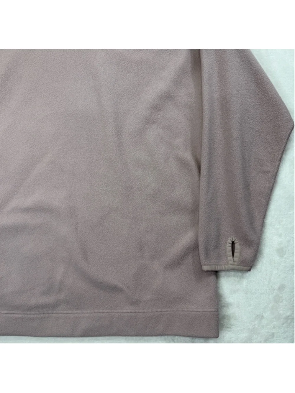 Women's Zella Fleece Hoodie XL Mauve Lavender Thumb‎ Holes